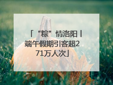 “粽”情洛阳丨端午假期引客超271万人次