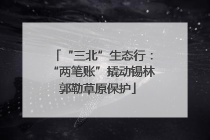 “三北”生态行：“两笔账”撬动锡林郭勒草原保护