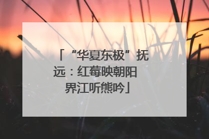 “华夏东极”抚远：红莓映朝阳 界江听熊吟