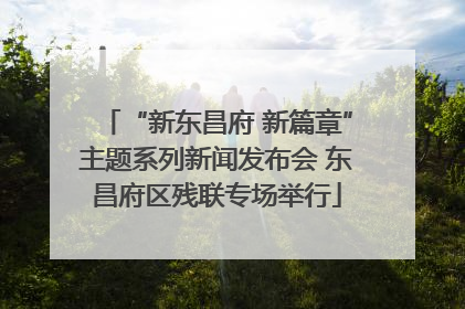“新东昌府 新篇章”主题系列新闻发布会 东昌府区残联专场举行