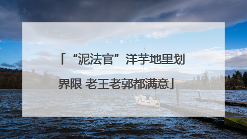 “泥法官”洋芋地里划界限 老王老郭都满意