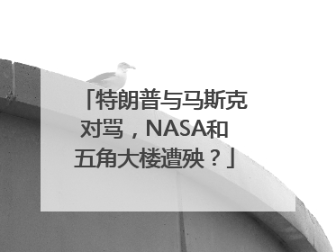 特朗普与马斯克对骂，NASA和五角大楼遭殃？