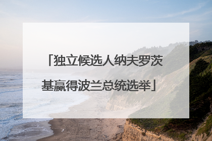 独立候选人纳夫罗茨基赢得波兰总统选举