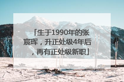 生于1990年的张宸珲，升正处级4年后，再有正处级新职