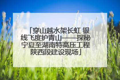 穿山越水架长虹 银线飞度护青山——探秘宁夏至湖南特高压工程陕西段建设现场