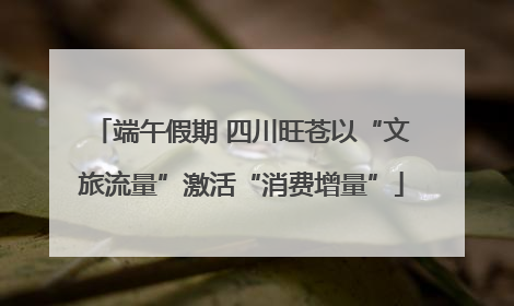 端午假期 四川旺苍以“文旅流量”激活“消费增量”