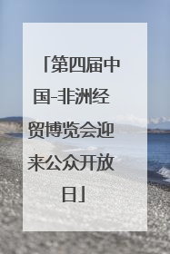 第四届中国-非洲经贸博览会迎来公众开放日
