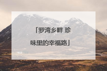 罗湾乡畔 珍味里的幸福路