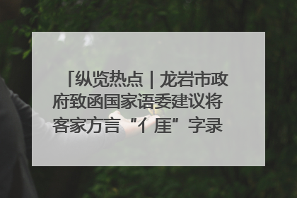 纵览热点｜龙岩市政府致函国家语委建议将客家方言“亻厓”字录入《新华字典》引发热议，当地回应