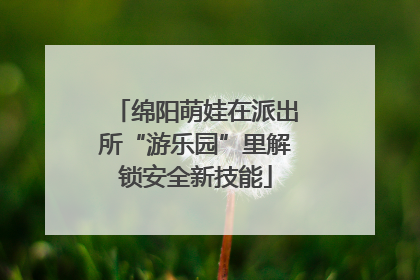 绵阳萌娃在派出所“游乐园”里解锁安全新技能