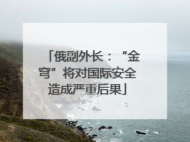 俄副外长：“金穹”将对国际安全造成严重后果
