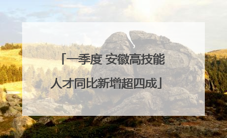 一季度 安徽高技能人才同比新增超四成