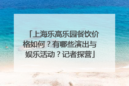 上海乐高乐园餐饮价格如何？有哪些演出与娱乐活动？记者探营