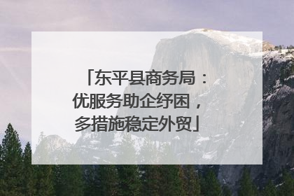 东平县商务局：优服务助企纾困，多措施稳定外贸