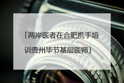 两岸医者在合肥携手培训贵州毕节基层医师