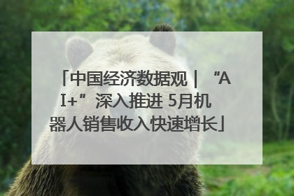 中国经济数据观｜“AI+”深入推进 5月机器人销售收入快速增长