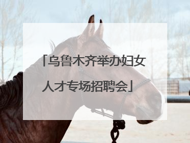 乌鲁木齐举办妇女人才专场招聘会