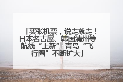 买张机票，说走就走！日本名古屋、韩国清州等航线“上新” 青岛“飞行圈”不断扩大