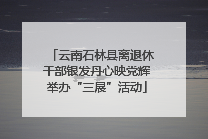 云南石林县离退休干部银发丹心映党辉举办“三展”活动