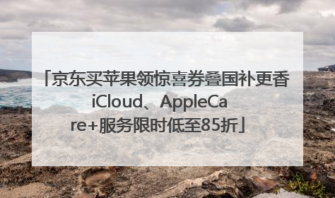 京东买苹果领惊喜券叠国补更香 iCloud、AppleCare+服务限时低至85折