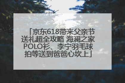 京东618带来父亲节送礼超全攻略 海澜之家POLO衫、李宁羽毛球拍等送到爸爸心坎上