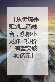 从传统养殖到三产融合，永修小龙虾“身价”有望突破40亿元