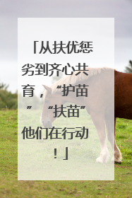 从扶优惩劣到齐心共育，“护苗”“扶苗”他们在行动！