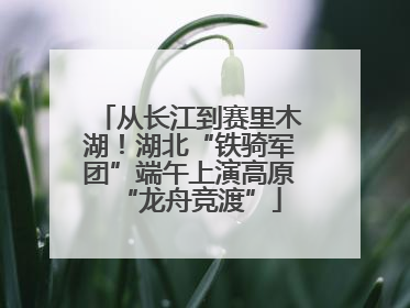 从长江到赛里木湖！湖北“铁骑军团”端午上演高原“龙舟竞渡”