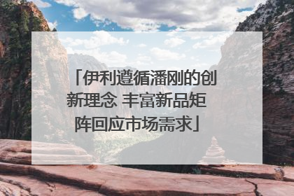 伊利遵循潘刚的创新理念 丰富新品矩阵回应市场需求