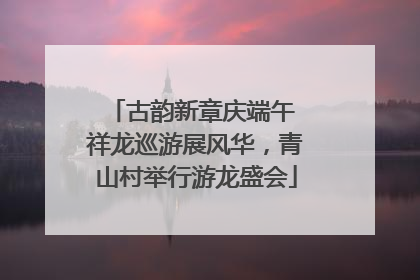 古韵新章庆端午 祥龙巡游展风华，青山村举行游龙盛会