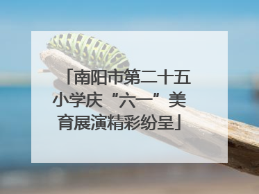 南阳市第二十五小学庆“六一”美育展演精彩纷呈