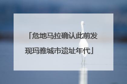 危地马拉确认此前发现玛雅城市遗址年代