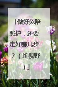 做好免陪照护，还要走好哪几步？（新视野）