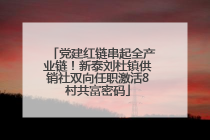 党建红链串起全产业链！新泰刘杜镇供销社双向任职激活8村共富密码