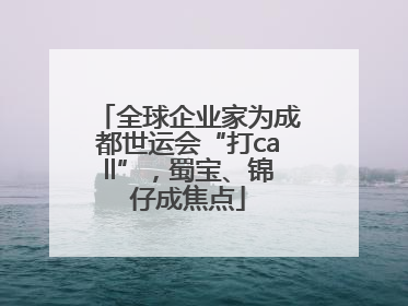 全球企业家为成都世运会“打call”，蜀宝、锦仔成焦点