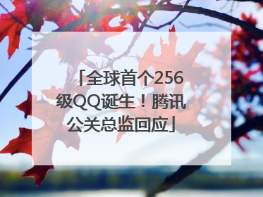 全球首个256级QQ诞生！腾讯公关总监回应