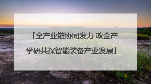 全产业链协同发力 政企产学研共探智能装备产业发展