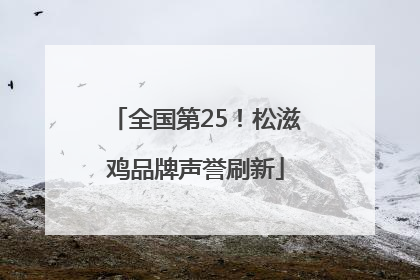 全国第25！松滋鸡品牌声誉刷新