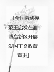 全国劳动模范王启发在淄博高新区开展爱国主义教育宣讲