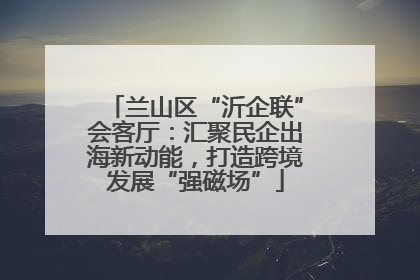 兰山区“沂企联”会客厅：汇聚民企出海新动能，打造跨境发展“强磁场”
