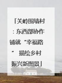 关岭围墙村：东西部协作铺就“幸福路” 描绘乡村振兴新图景