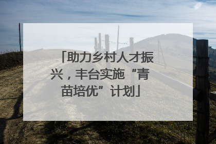 助力乡村人才振兴，丰台实施“青苗培优”计划