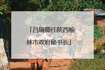 吕瑞卿任陕西榆林市政府秘书长