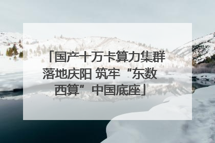 国产十万卡算力集群落地庆阳 筑牢“东数西算”中国底座