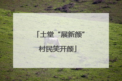 土堂“展新颜” 村民笑开颜