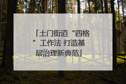 土门街道“四格”工作法 打造基层治理新典范