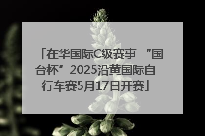 在华国际C级赛事 “国台杯”2025沿黄国际自行车赛5月17日开赛