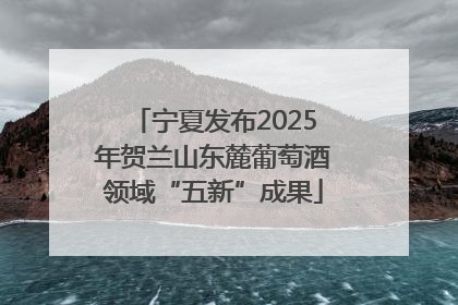 宁夏发布2025年贺兰山东麓葡萄酒领域“五新”成果