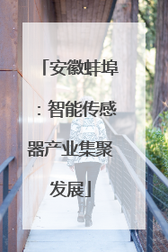 安徽蚌埠：智能传感器产业集聚发展