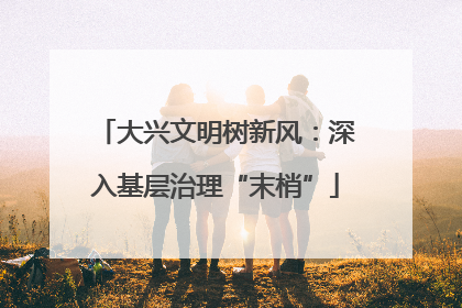 大兴文明树新风：深入基层治理“末梢”